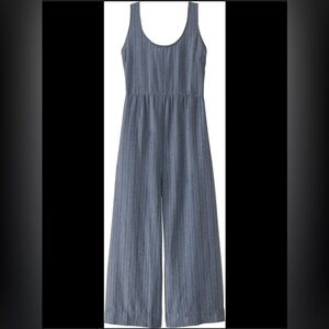 Patagonia Women’s M Garden Island Lightweight Sleeveless Wide-Leg Jumpsuit Blue